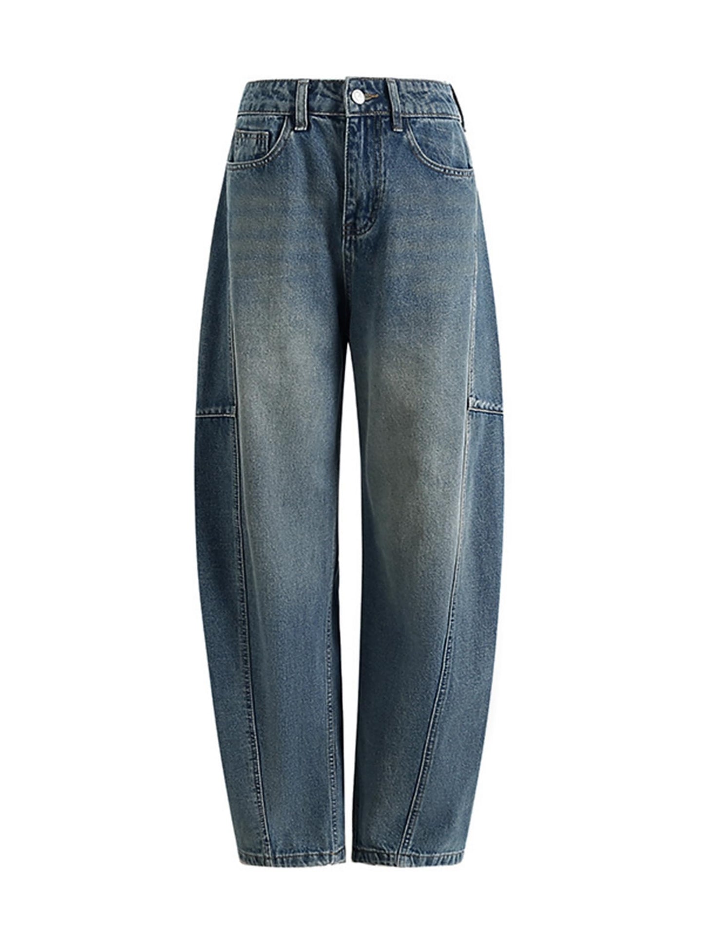 EMMIOL Women Hip Hop Baggy Jeans Wide Leg Mid-Low Waist Jeans Loose Boyfriends Pants 90s Vintage Denim Pants,Back-to-School Outfit