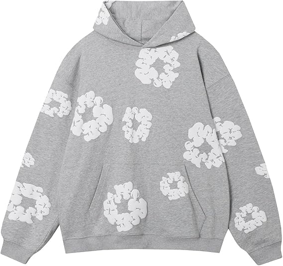 Graphic Hoodies Vintage Printed Hoodie Sweatshirt Casual Oversized Long Sleeve Streetwear Hooded Pullover M Black