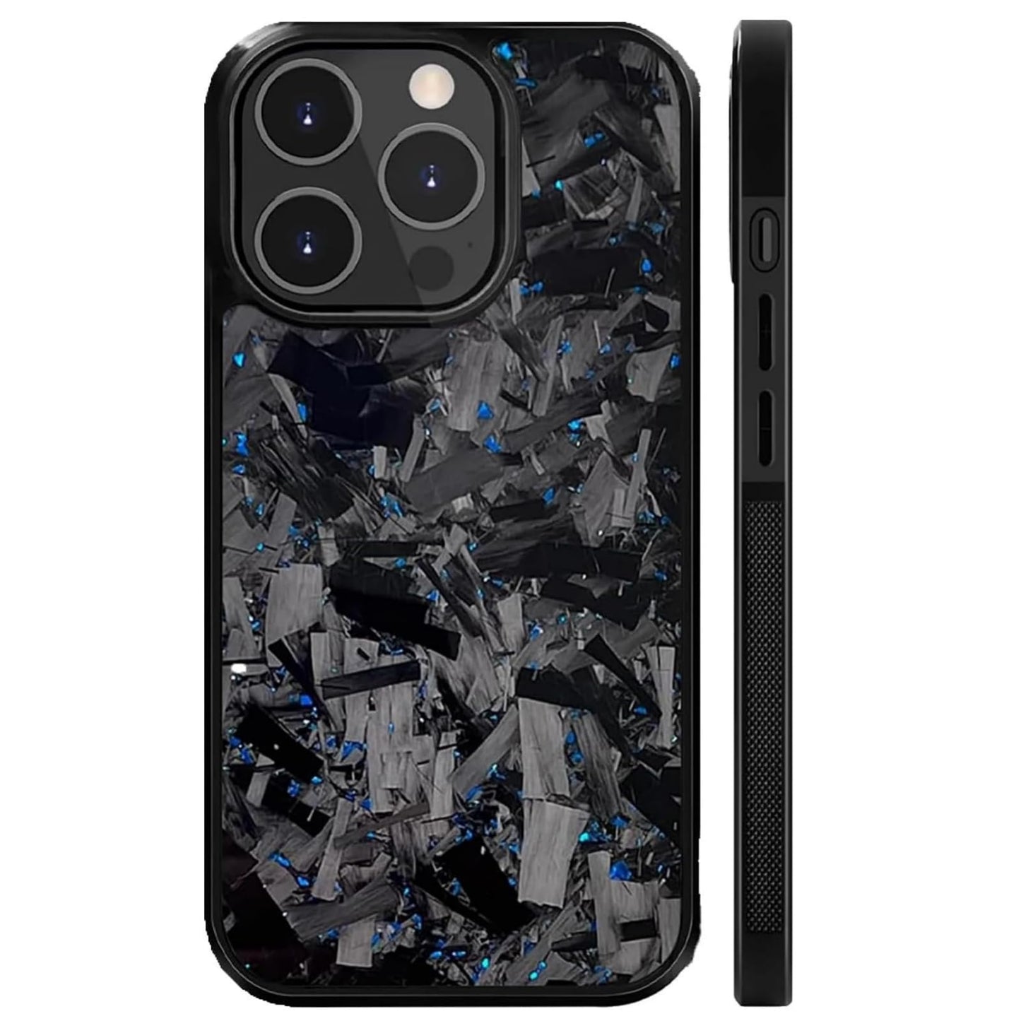 2025 New Forged Carbon Fiber Phone Case，Support Wireless Charging，Anti-Slip Sides，Magnetic All-Inclusive Protective Anti-Fall Case for iPhone 16 15 14 13 12 11 Pro Max (Red, 16 Pro Max)