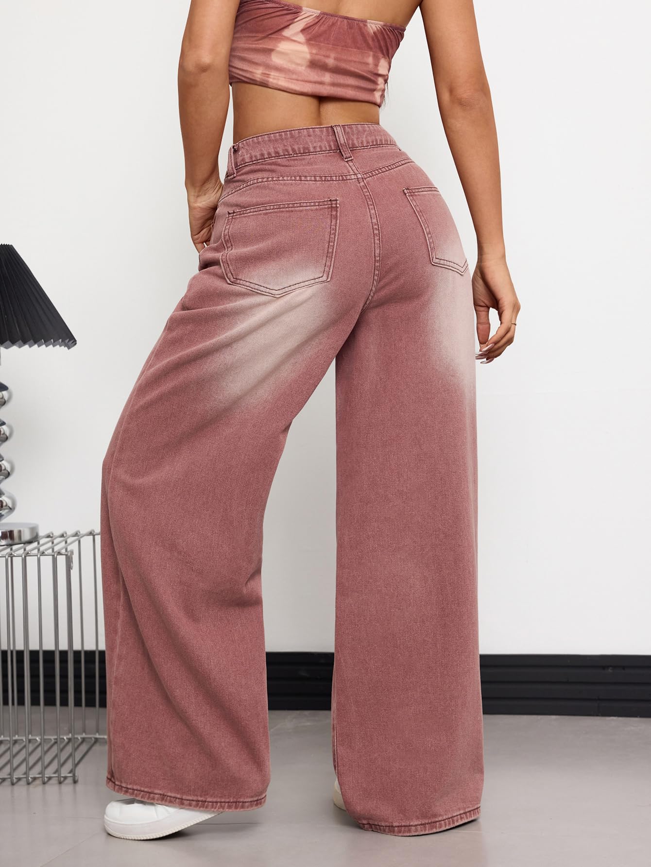 OYICAI Womens Baggy Jeans Wide Leg Denim Pants Y2k 90s Vintage Hip Hop Loose Long Trousers Streetwear High Waist Retro Casual 2000s Oversized Extreme Motion Jinco Skater,H28 Black,Large
