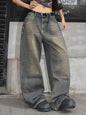 OYICAI Womens Baggy Jeans Wide Leg Denim Pants Y2k 90s Vintage Hip Hop Loose Long Trousers Streetwear High Waist Retro Casual 2000s Oversized Extreme Motion Jinco Skater,H28 Black,Large