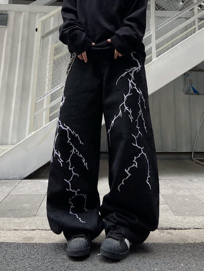 OYICAI Womens Baggy Jeans Wide Leg Denim Pants Y2k 90s Vintage Hip Hop Loose Long Trousers Streetwear High Waist Retro Casual 2000s Oversized Extreme Motion Jinco Skater,H28 Black,Large