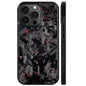 2025 New Forged Carbon Fiber Phone Case，Support Wireless Charging，Anti-Slip Sides，Magnetic All-Inclusive Protective Anti-Fall Case for iPhone 16 15 14 13 12 11 Pro Max (Red, 16 Pro Max)