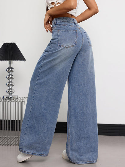 OYICAI Womens Baggy Jeans Wide Leg Denim Pants Y2k 90s Vintage Hip Hop Loose Long Trousers Streetwear High Waist Retro Casual 2000s Oversized Extreme Motion Jinco Skater,H28 Black,Large