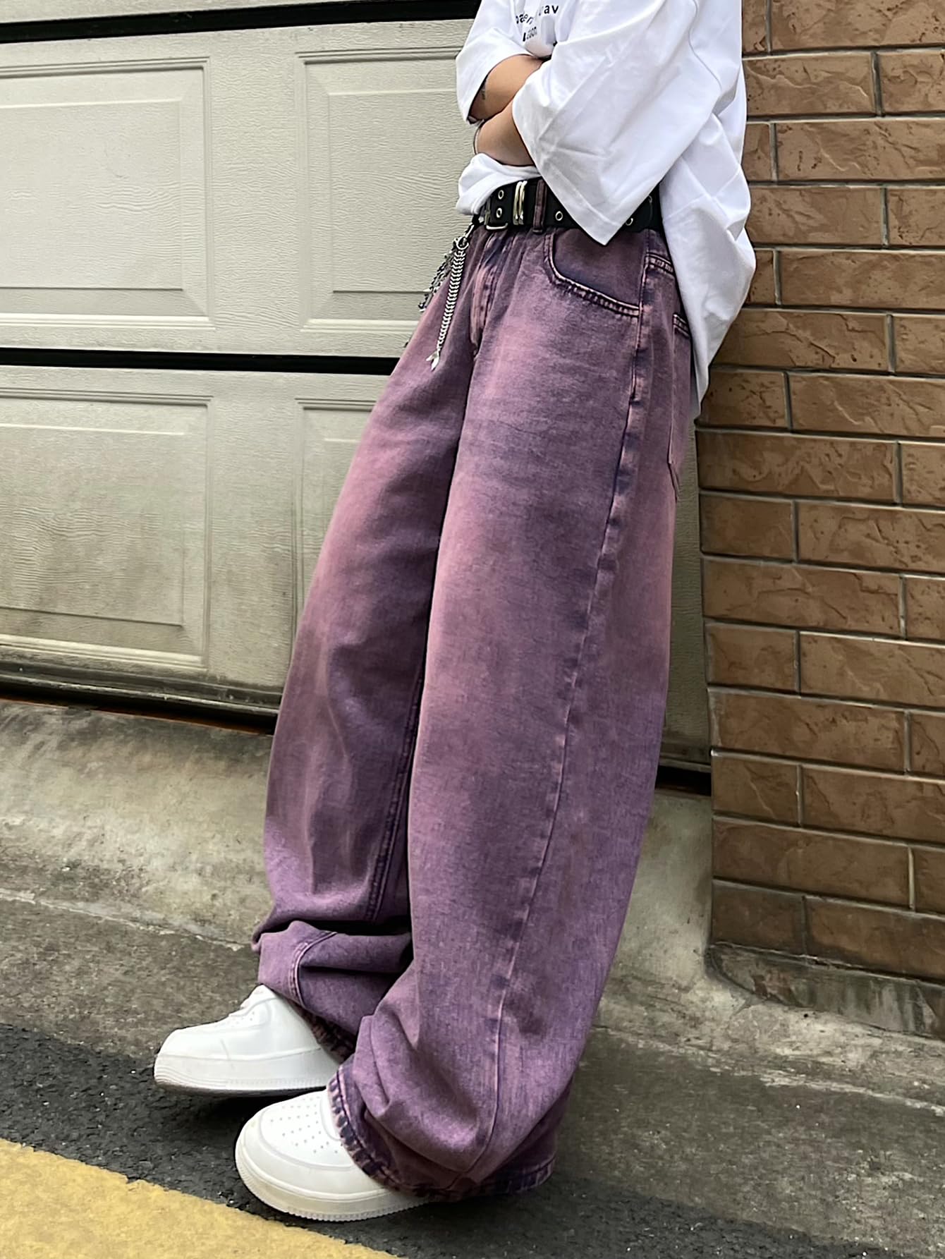 OYICAI Womens Baggy Jeans Wide Leg Denim Pants Y2k 90s Vintage Hip Hop Loose Long Trousers Streetwear High Waist Retro Casual 2000s Oversized Extreme Motion Jinco Skater,H28 Black,Large