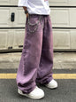 OYICAI Womens Baggy Jeans Wide Leg Denim Pants Y2k 90s Vintage Hip Hop Loose Long Trousers Streetwear High Waist Retro Casual 2000s Oversized Extreme Motion Jinco Skater,H28 Black,Large