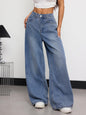 OYICAI Womens Baggy Jeans Wide Leg Denim Pants Y2k 90s Vintage Hip Hop Loose Long Trousers Streetwear High Waist Retro Casual 2000s Oversized Extreme Motion Jinco Skater,H28 Black,Large